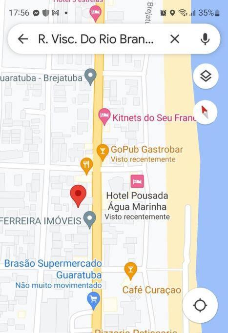 גוארטובה Apartamento Brejatuba Beira Mar מראה חיצוני תמונה